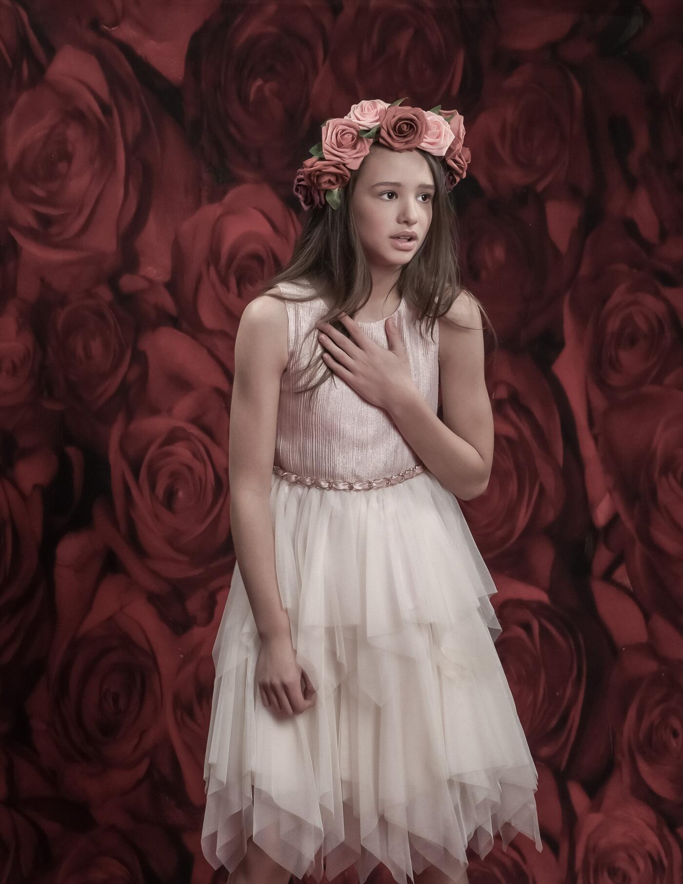 Kate Red Roses Valentinstag Blumen Fotografie Hintergrund - Kate Backdrop.de