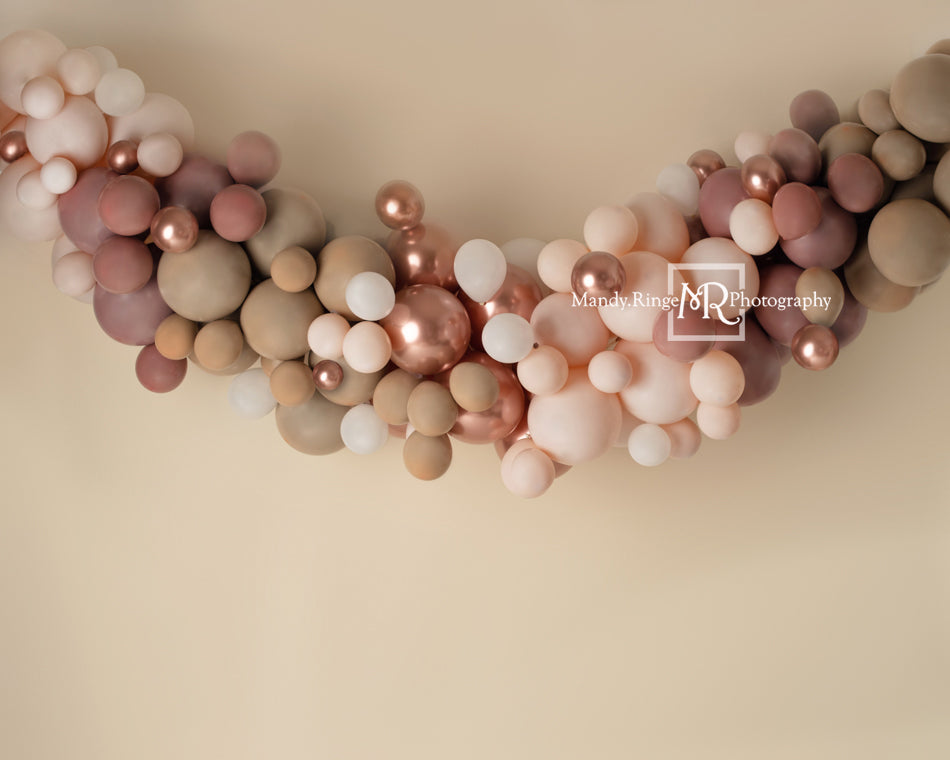 Kate Boho Luftballons Hintergrund Rosa Geburtstag von Mandy Ringe Photography - Kate Backdrop.de
