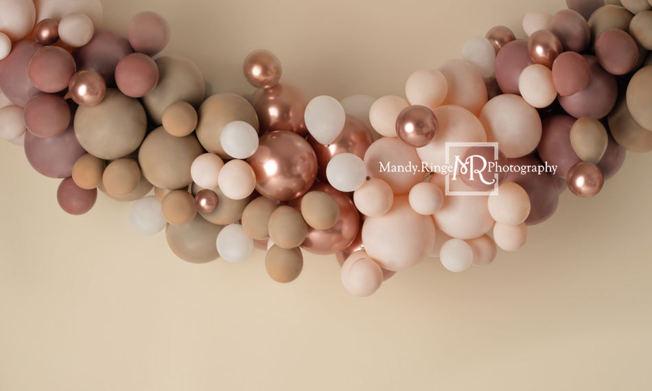 Kate Boho Luftballons Hintergrund Rosa Geburtstag von Mandy Ringe Photography - Kate Backdrop.de