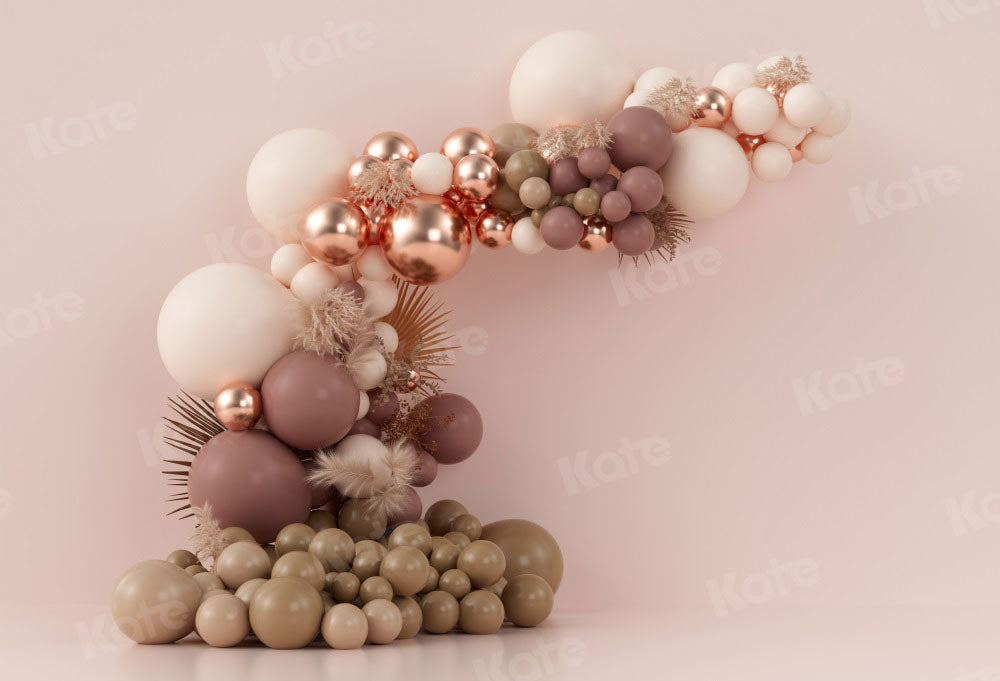 Kate Boho Luftballons Hintergrund Cake Smash Geburtstag Party von Uta Mueller Photography - Kate Backdrop.de