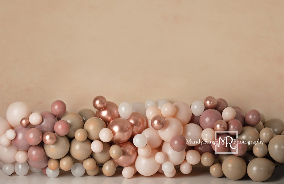 Kate Boho Luftballons Hintergrund Geburtstag rosa von Mandy Ringe Photography - Kate Backdrop.de
