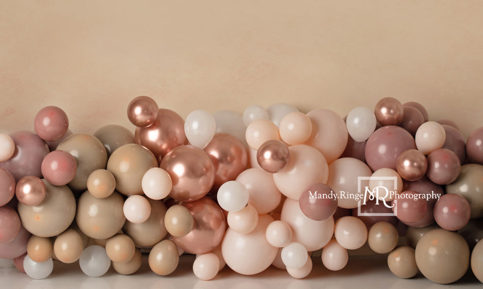 Kate Boho Luftballons Hintergrund Geburtstag rosa von Mandy Ringe Photography - Kate Backdrop.de
