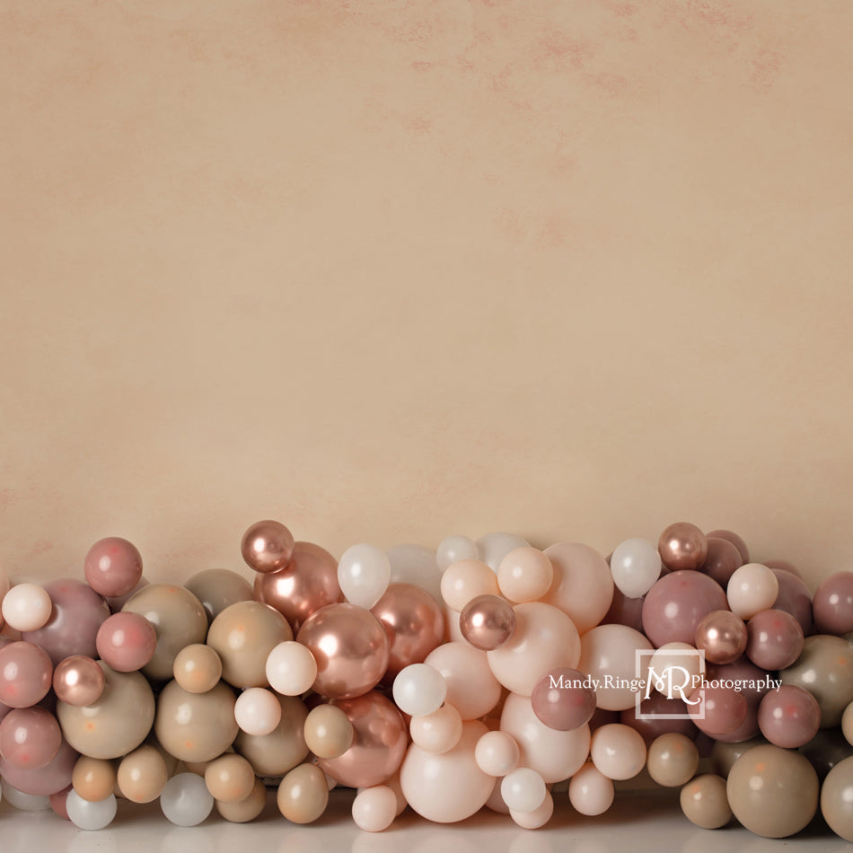 Kate Boho Luftballons Hintergrund Geburtstag rosa von Mandy Ringe Photography - Kate Backdrop.de
