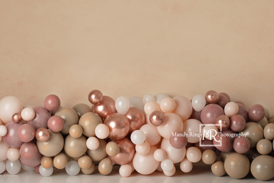 Kate Boho Luftballons Hintergrund Geburtstag rosa von Mandy Ringe Photography - Kate Backdrop.de