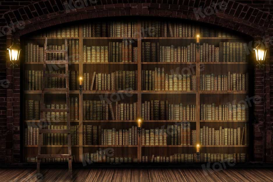 Kate Bücherregal Hintergrund Buch Bibliothek Schule für Fotografie - Kate Backdrop.de