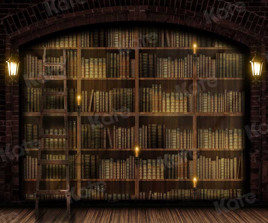 Kate Bücherregal Hintergrund Buch Bibliothek Schule für Fotografie - Kate Backdrop.de