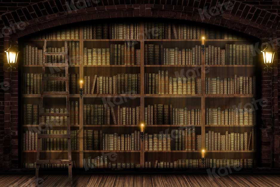 Kate Bücherregal Hintergrund Buch Bibliothek Schule für Fotografie - Kate Backdrop.de