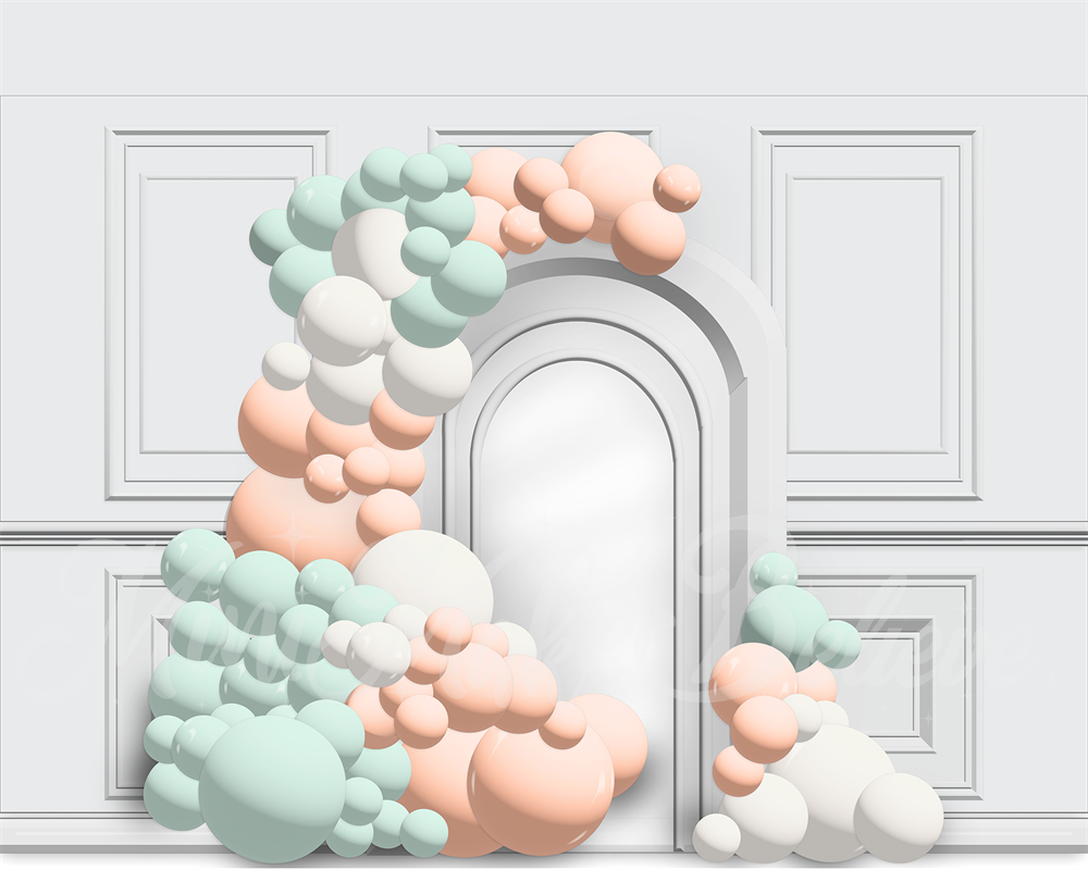 Kate Ballon Bogen Hintergrund Cake Smash Geburtstag von Mini MakeBelieve - Kate Backdrop.de