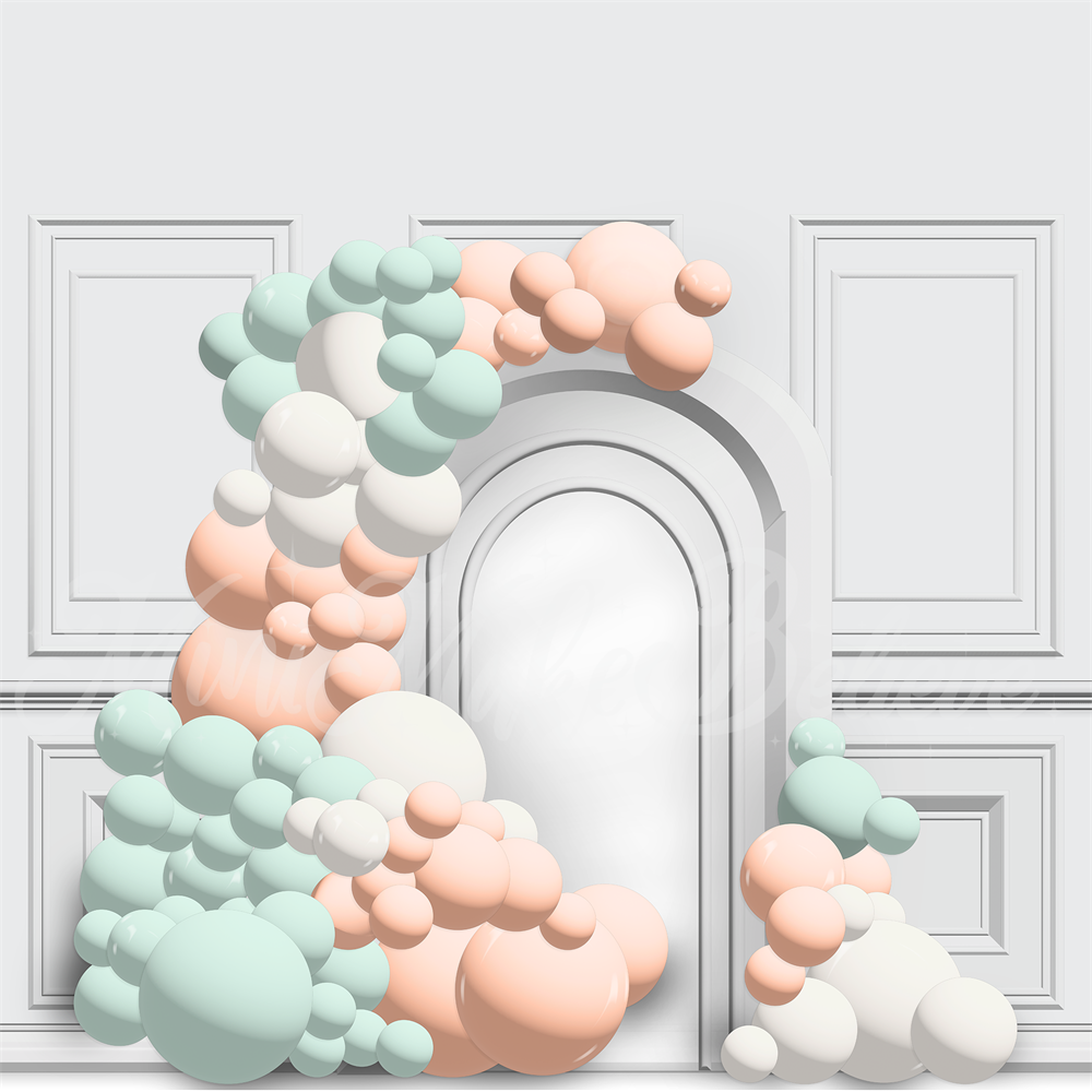 Kate Ballon Bogen Hintergrund Cake Smash Geburtstag von Mini MakeBelieve - Kate Backdrop.de