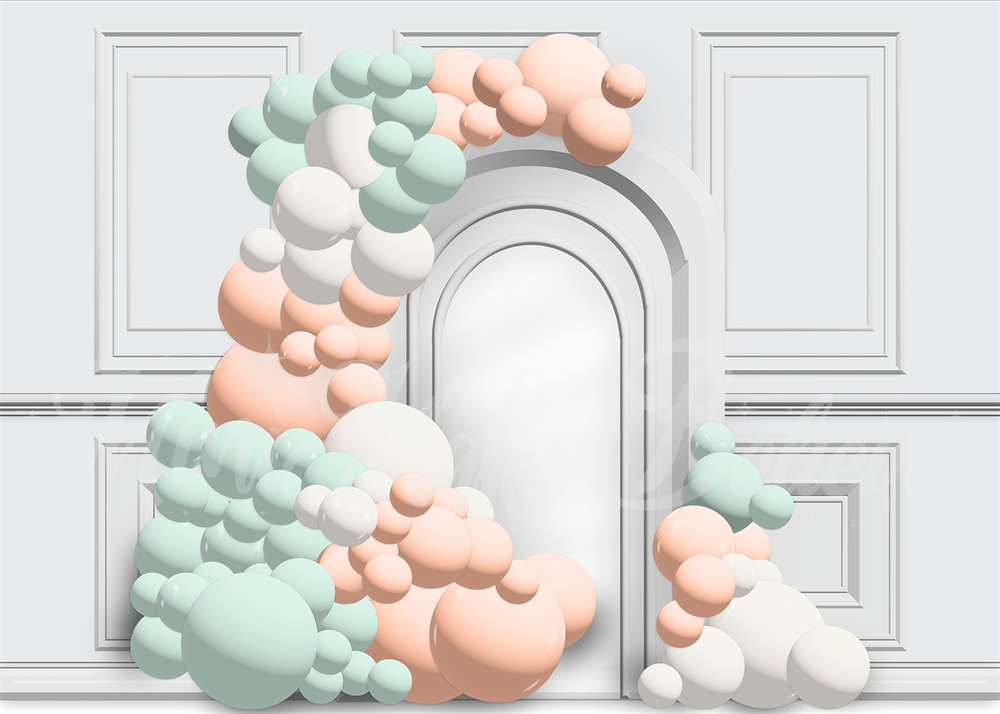 Kate Ballon Bogen Hintergrund Cake Smash Geburtstag von Mini MakeBelieve - Kate Backdrop.de