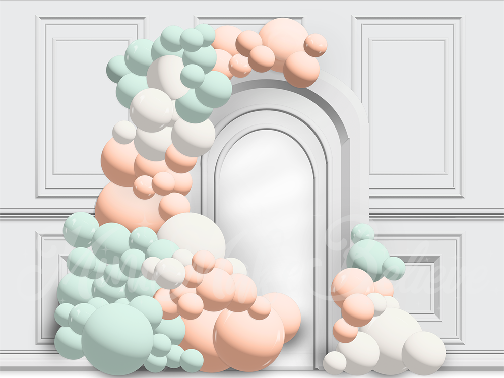 Kate Ballon Bogen Hintergrund Cake Smash Geburtstag von Mini MakeBelieve - Kate Backdrop.de