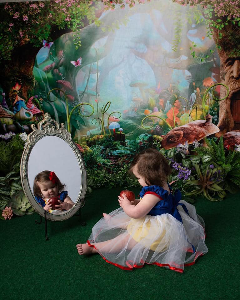 Kate Kinder Märchen bunte Wald Landschaft Geburtstag Hintergrund - Kate Backdrop.de