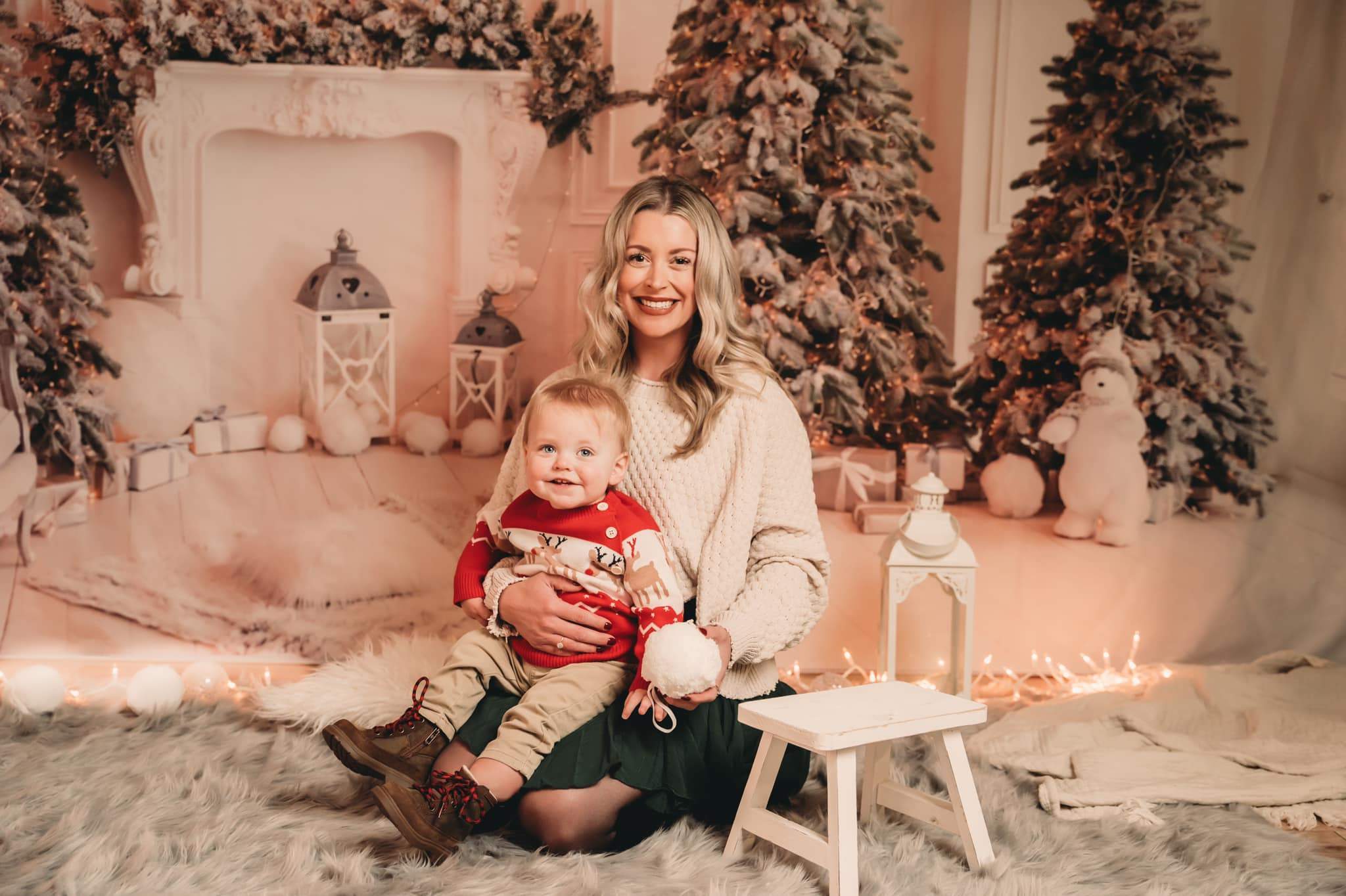 Kate Weihnachtsbär Hintergrund für Fotografie Weihnachten