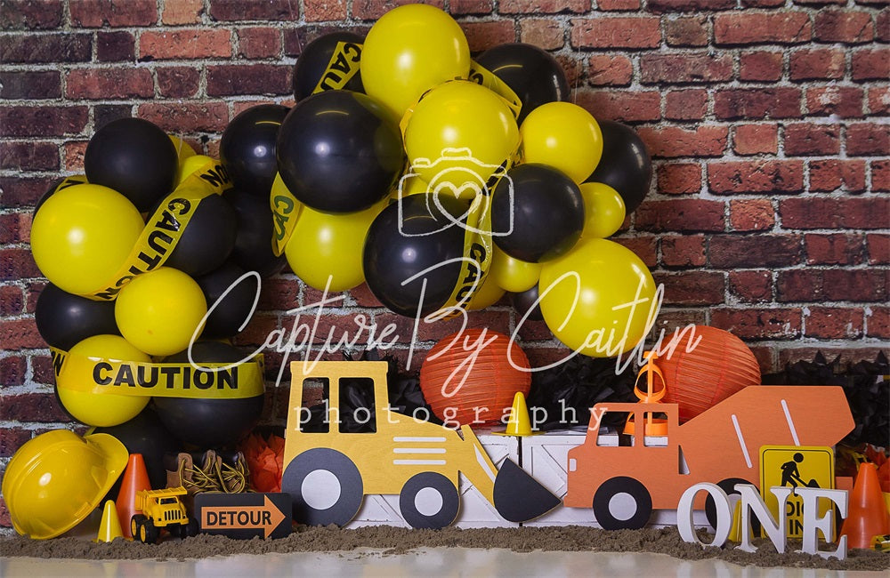 Kate Backstein Junge Ballon Girlande Geburtstag Hintergrund von Caitlin Lynch - Kate Backdrop.de