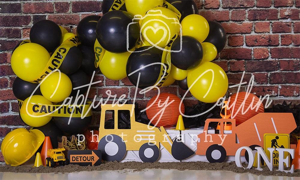 Kate Backstein Junge Ballon Girlande Geburtstag Hintergrund von Caitlin Lynch - Kate Backdrop.de