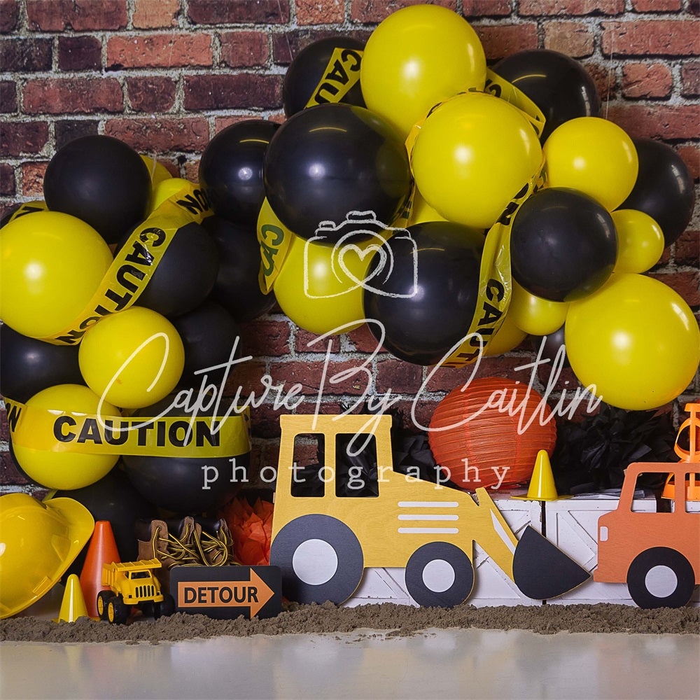 Kate Backstein Junge Ballon Girlande Geburtstag Hintergrund von Caitlin Lynch - Kate Backdrop.de