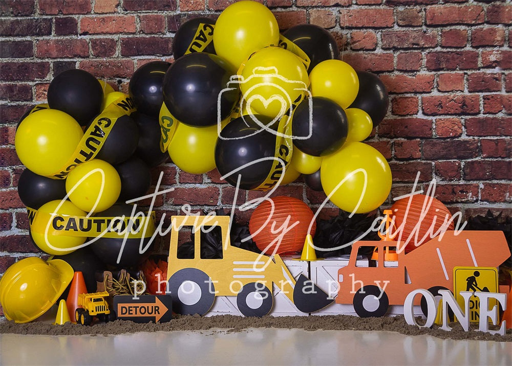 Kate Backstein Junge Ballon Girlande Geburtstag Hintergrund von Caitlin Lynch - Kate Backdrop.de