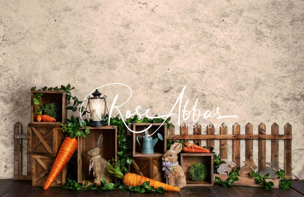 Kate Ostern Garten Hintergrund Kaninchen für Fotografie von Rose Abbas - Kate Backdrop.de
