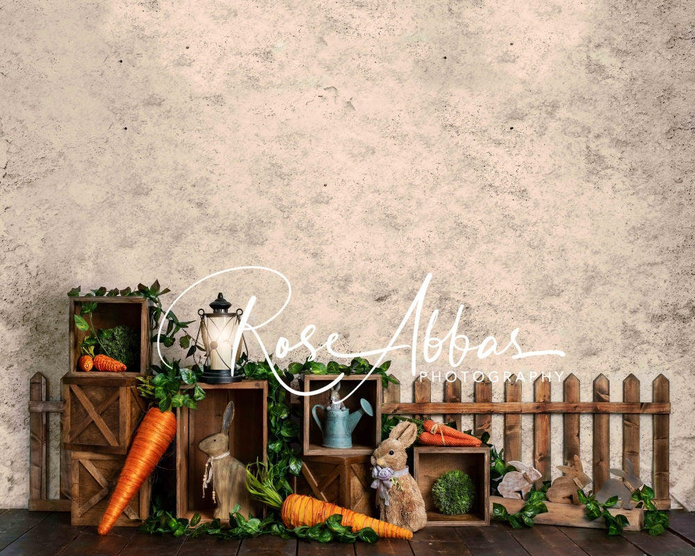 Kate Ostern Garten Hintergrund Kaninchen für Fotografie von Rose Abbas - Kate Backdrop.de