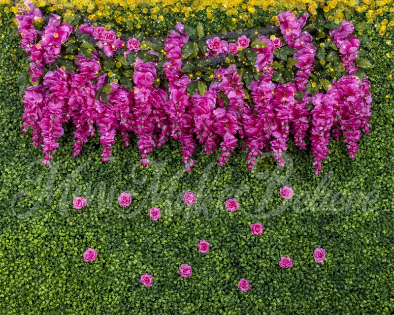 Kate Glyzinie Rose Hintergrund Cake Smash Hochzeit von Mini MakeBelieve - Kate Backdrop.de