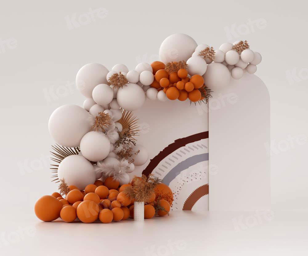 Kate Herbst Boho Ballon Hintergrund Cake Smash von Uta Mueller Photography - Kate Backdrop.de