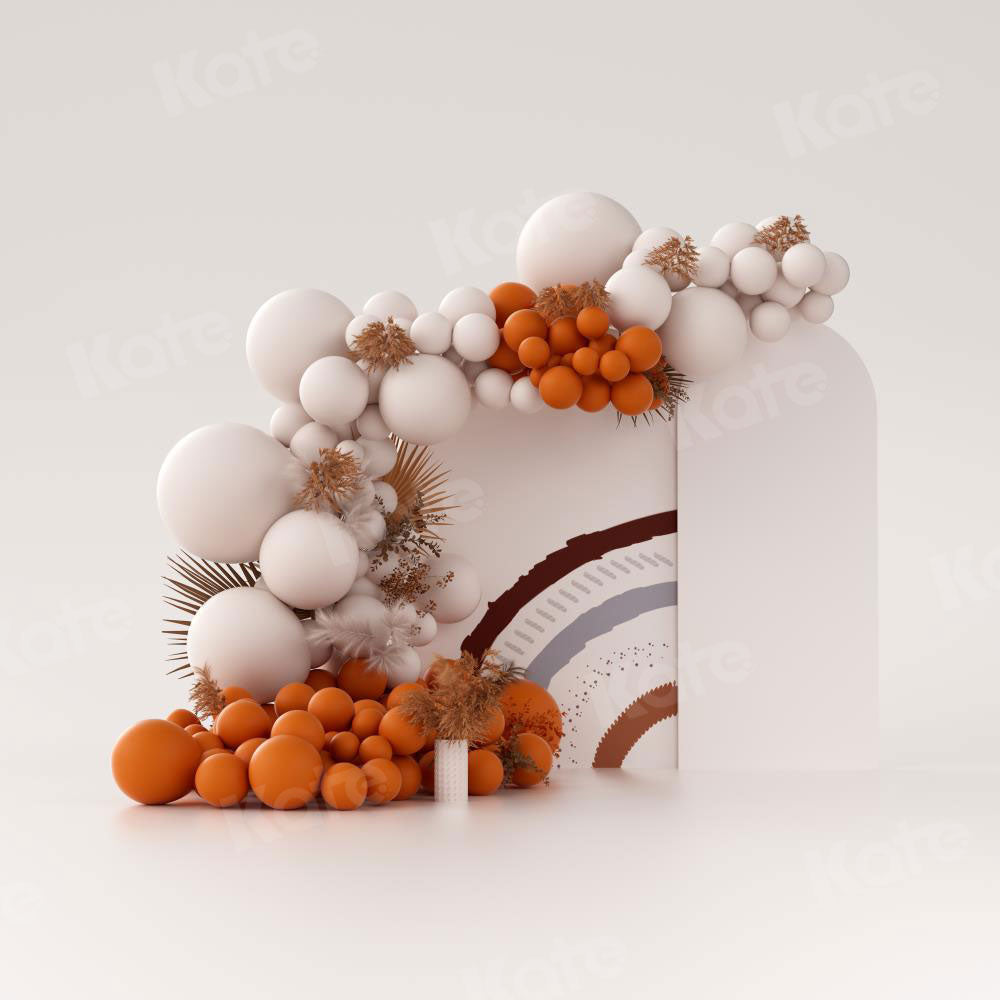 Kate Herbst Boho Ballon Hintergrund Cake Smash von Uta Mueller Photography - Kate Backdrop.de