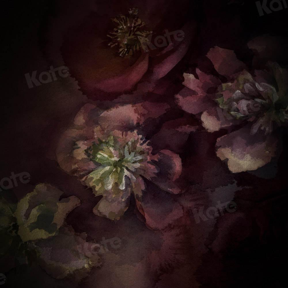 Kate Fine Art Blumen Hintergrund Lila schwanger Mädchen von GQ - Kate Backdrop.de