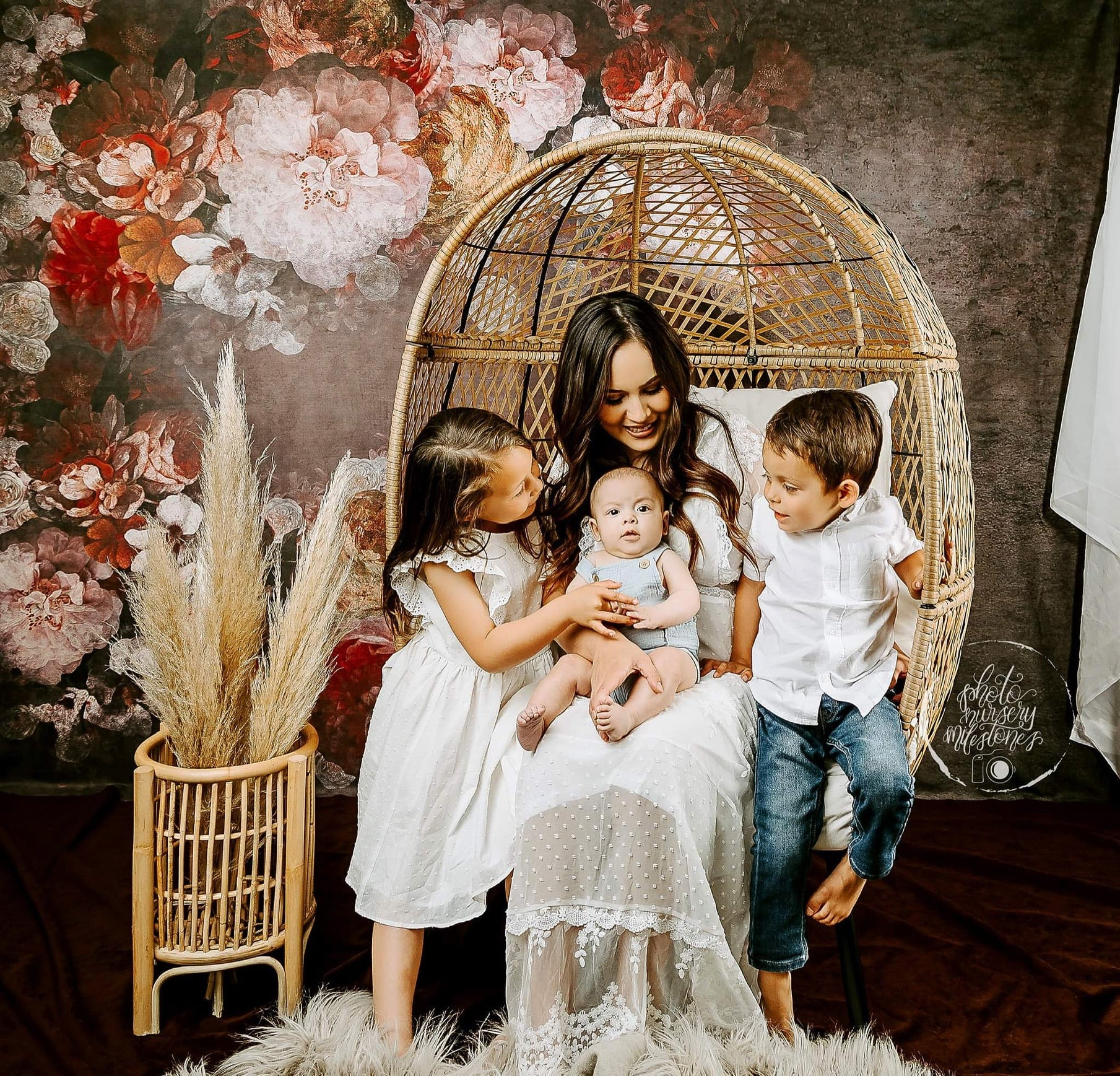 Kate Fine Art Blumen Dunkler Ton Hintergrund Mutter von GQ - Kate Backdrop.de