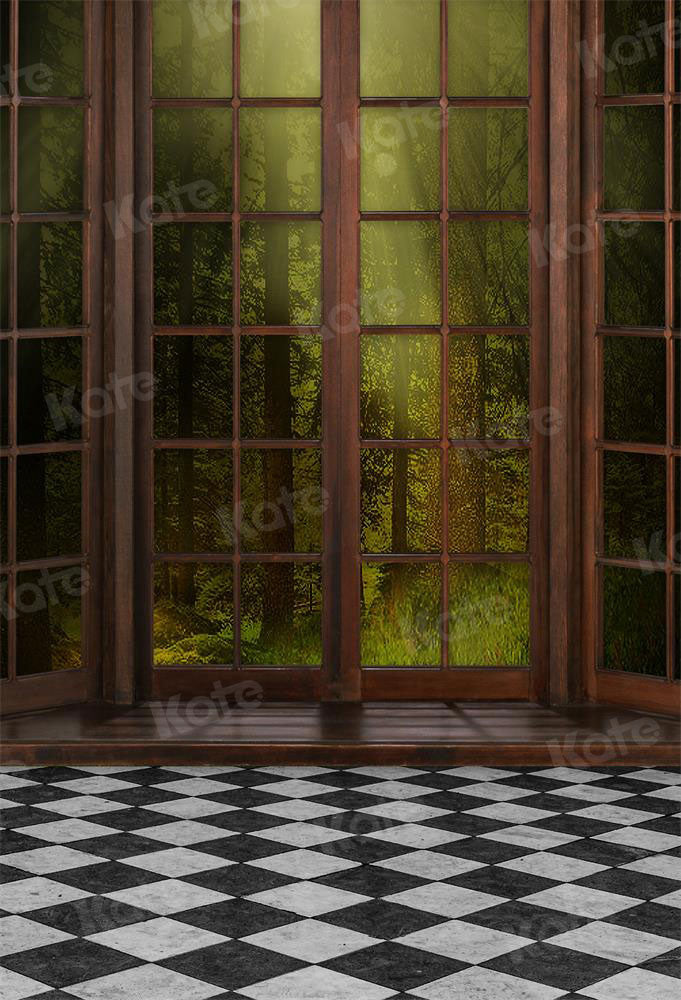 Kate Wald Fenster Hintergrund Wunderland für Fotografie - Kate Backdrop.de