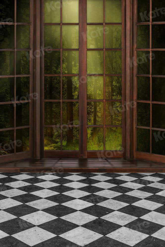 Kate Wald Fenster Hintergrund Wunderland für Fotografie - Kate Backdrop.de