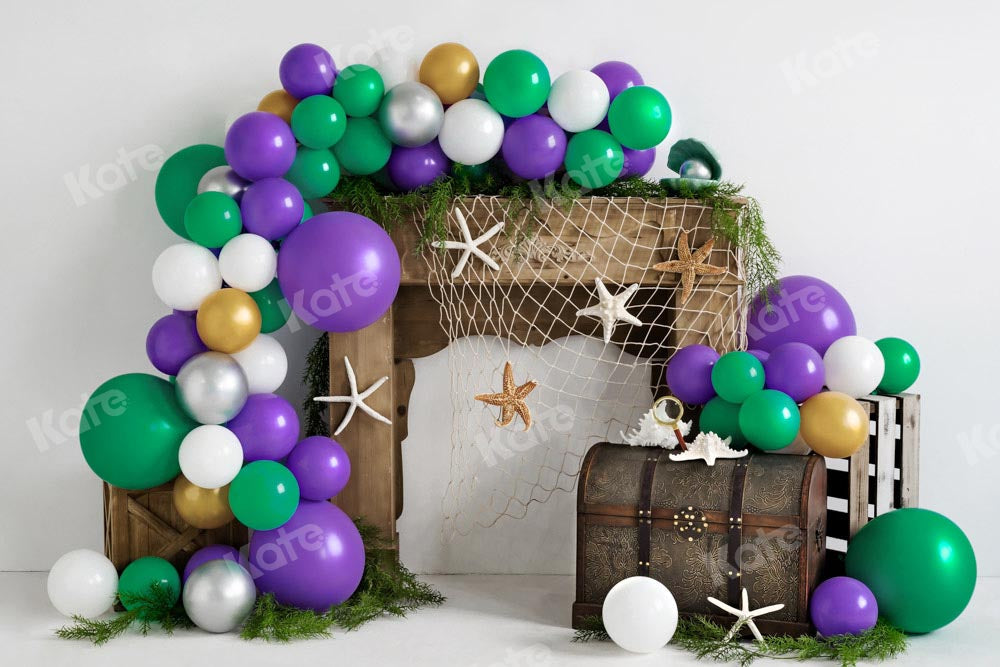 Kate Geburtstag Sommer Hintergrund Luftballons von Emetselch - Kate Backdrop.de