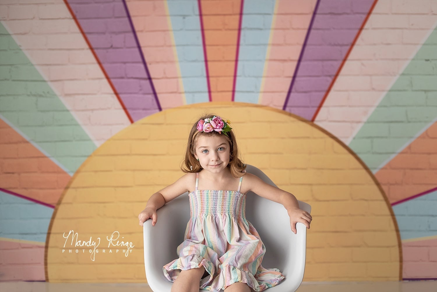 Kate Regenbogen Geburtstag Mädchen Hintergrund von Mandy Ringe Photography - Kate Backdrop.de