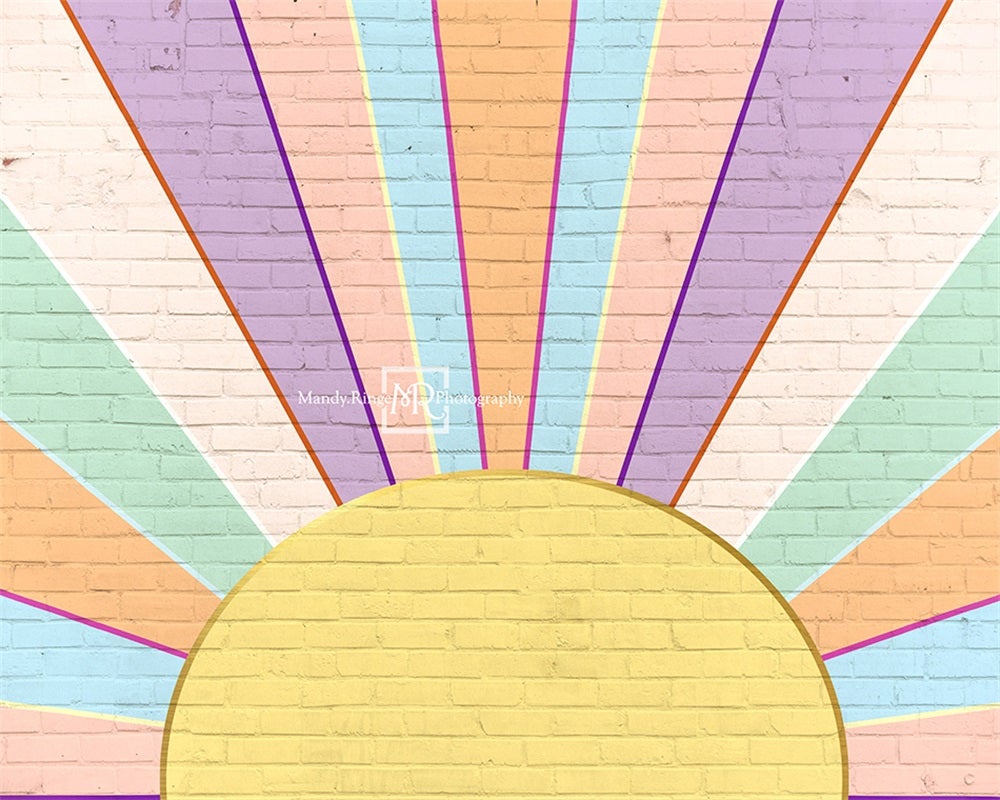 Kate Regenbogen Geburtstag Mädchen Hintergrund von Mandy Ringe Photography - Kate Backdrop.de