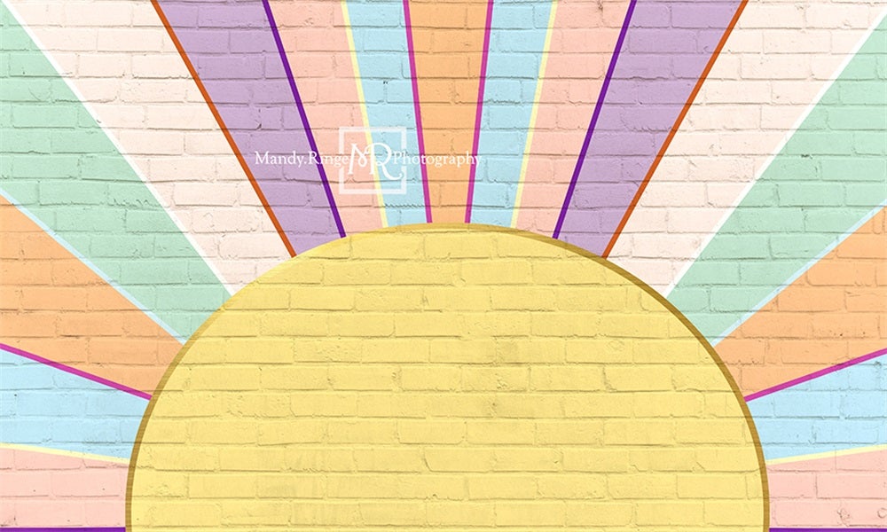 Kate Regenbogen Geburtstag Mädchen Hintergrund von Mandy Ringe Photography - Kate Backdrop.de