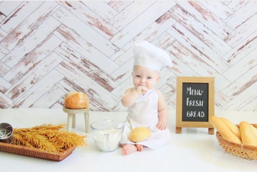 Kate Retro Weiß Wellen Holz Hintergrund für Fotografie - Kate Backdrop.de