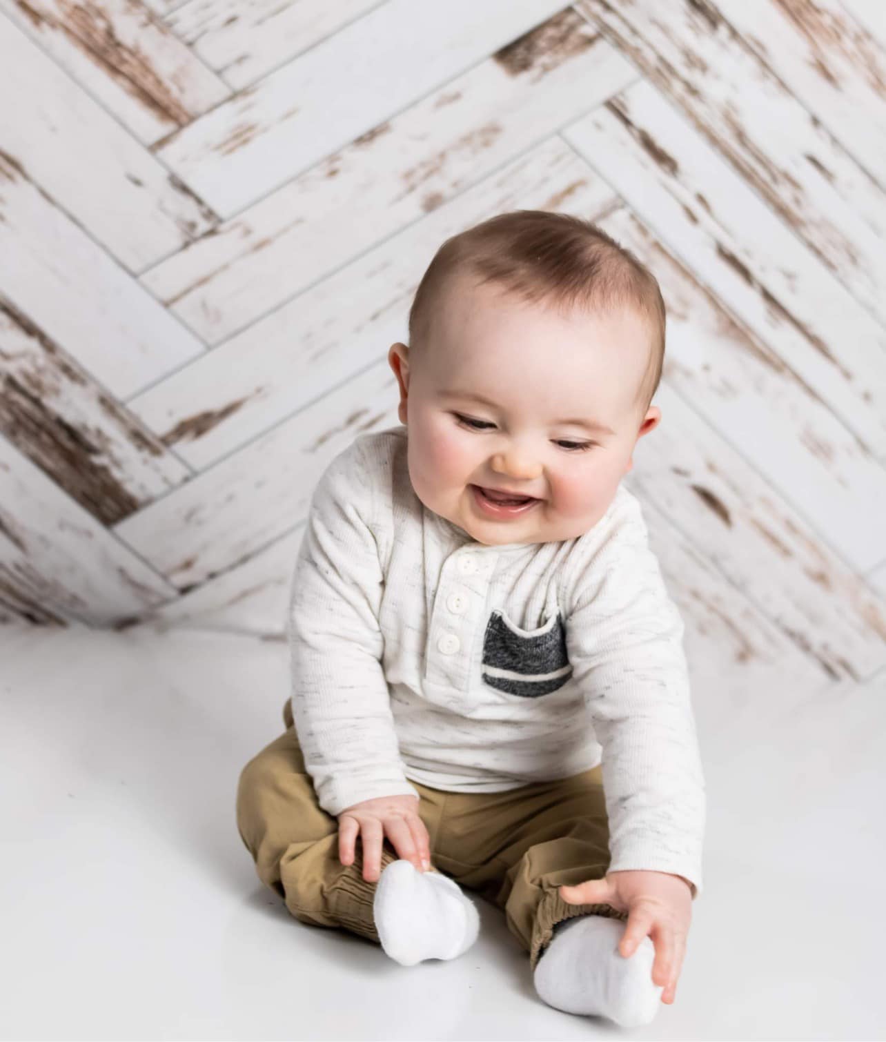 Kate Retro Weiß Wellen Holz Hintergrund für Fotografie - Kate Backdrop.de