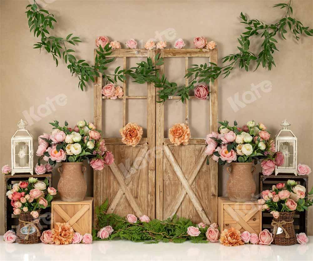 Kate Frühling Geburtstag Hintergrund Blumen Mädchen Tür von Emetselch - Kate Backdrop.de