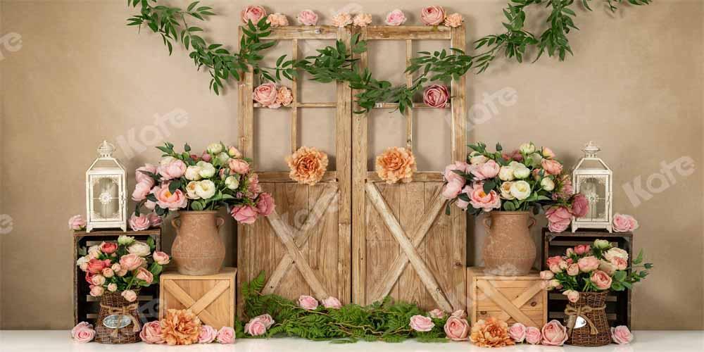Kate Frühling Geburtstag Hintergrund Blumen Mädchen Tür von Emetselch - Kate Backdrop.de