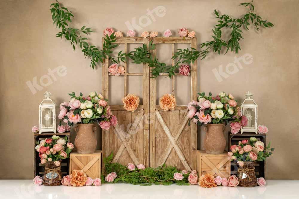 Kate Frühling Geburtstag Hintergrund Blumen Mädchen Tür von Emetselch - Kate Backdrop.de
