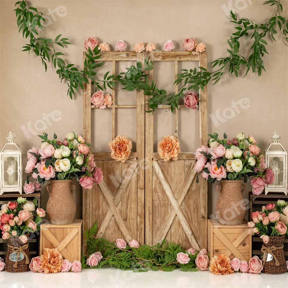Kate Frühling Geburtstag Hintergrund Blumen Mädchen Tür von Emetselch - Kate Backdrop.de
