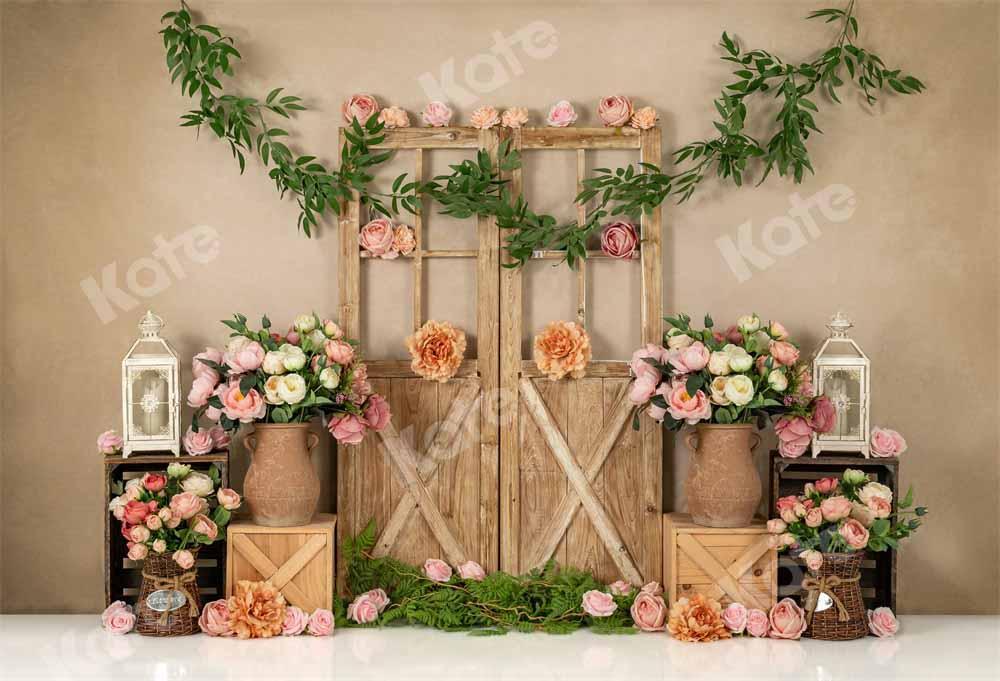 Kate Frühling Geburtstag Hintergrund Blumen Mädchen Tür von Emetselch - Kate Backdrop.de