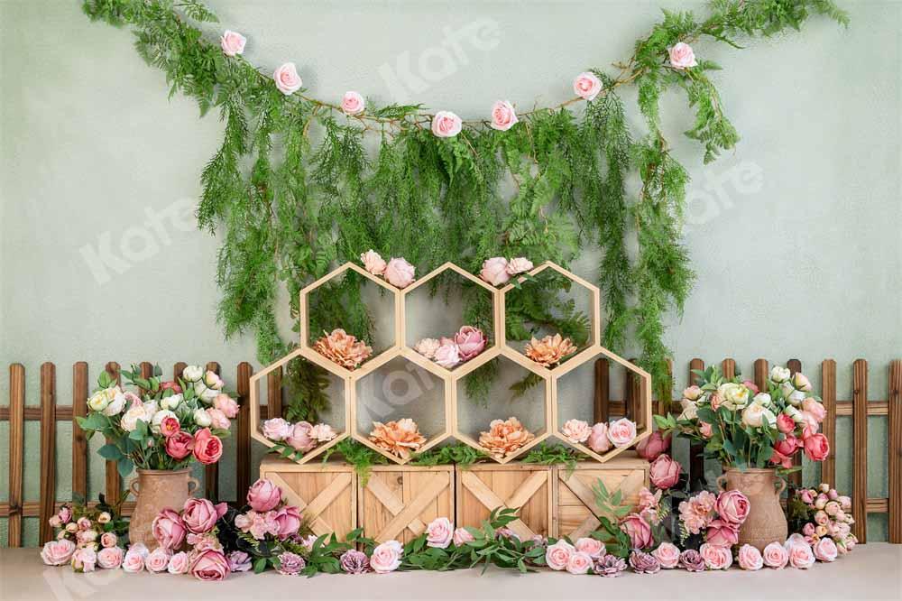 Kate Frühling Cake Smash Hintergrund Blumen von Emetselch - Kate Backdrop.de