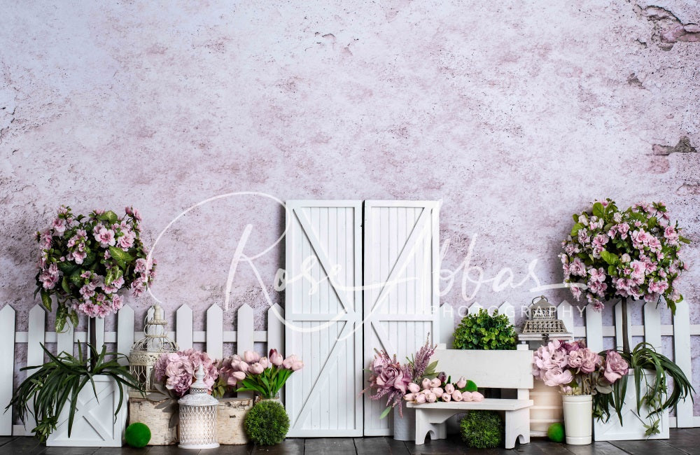 Kate Frühling Ostern Hase Hintergrund Tür für Fotografie von Rose Abbas - Kate Backdrop.de