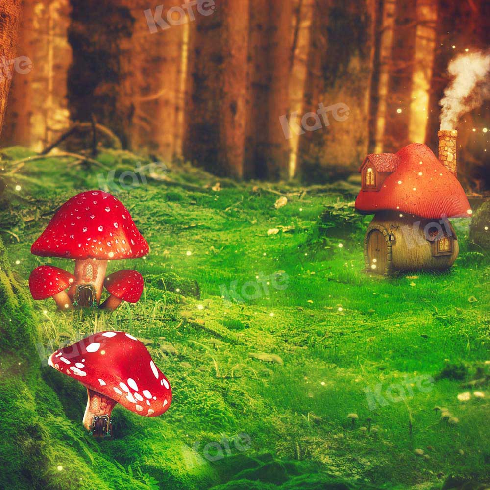 Kate Frühling Pilz Hintergrund Wald von Chain Photography - Kate Backdrop.de