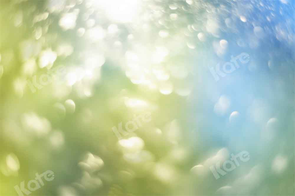 Kate Frühling Sommer Bokeh Hintergrund grün blau von Kate - Kate Backdrop.de