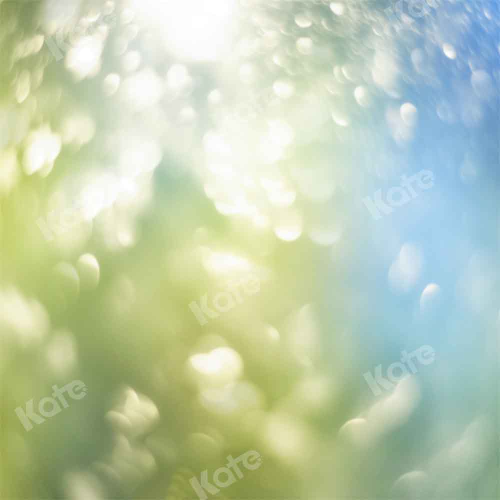 Kate Frühling Sommer Bokeh Hintergrund grün blau von Kate - Kate Backdrop.de