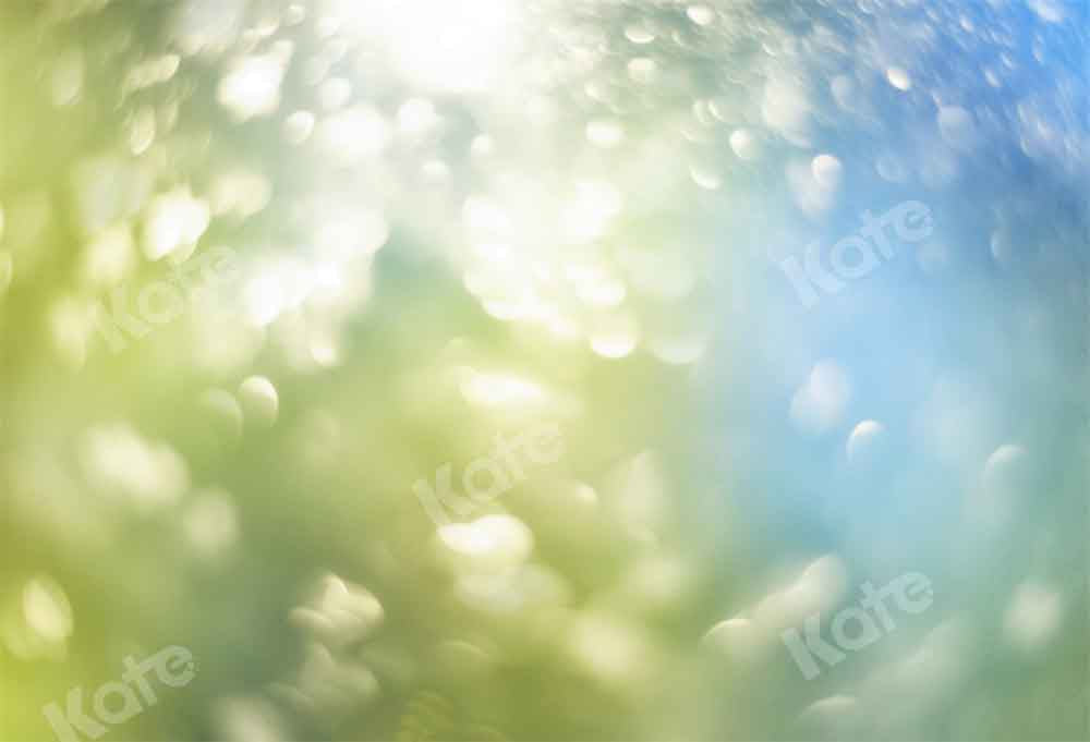 Kate Frühling Sommer Bokeh Hintergrund grün blau von Kate - Kate Backdrop.de
