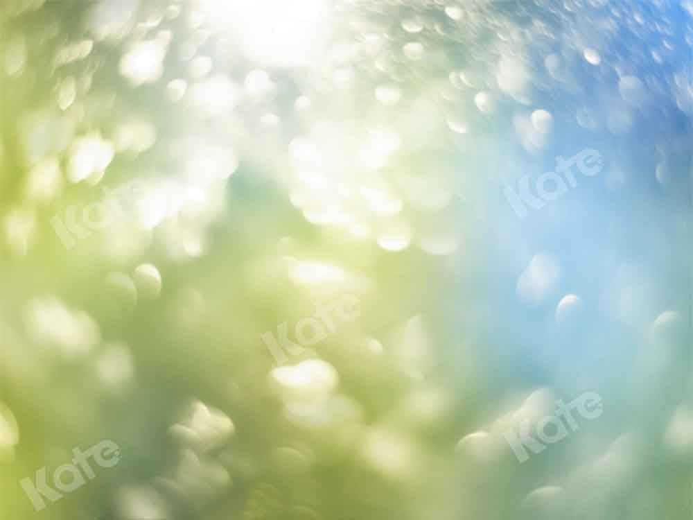 Kate Frühling Sommer Bokeh Hintergrund grün blau von Kate - Kate Backdrop.de