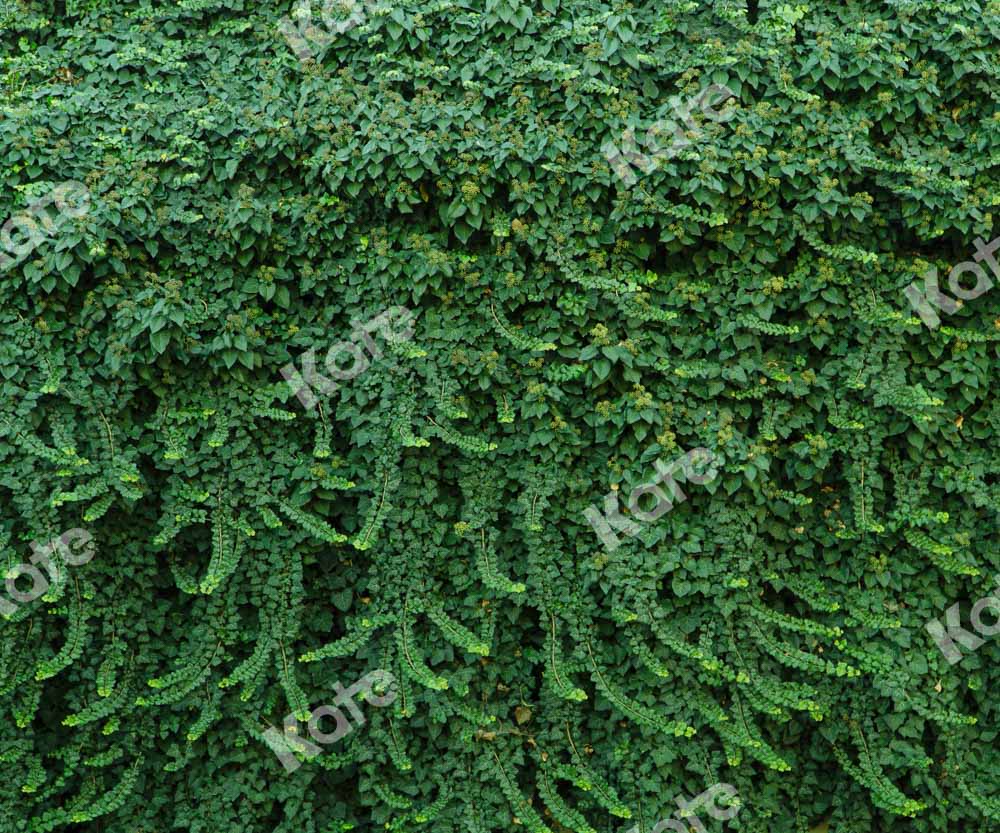 Kate Sommer Wand Hintergrund Grüne Blätter Hochzeit von Chain Photography - Kate Backdrop.de