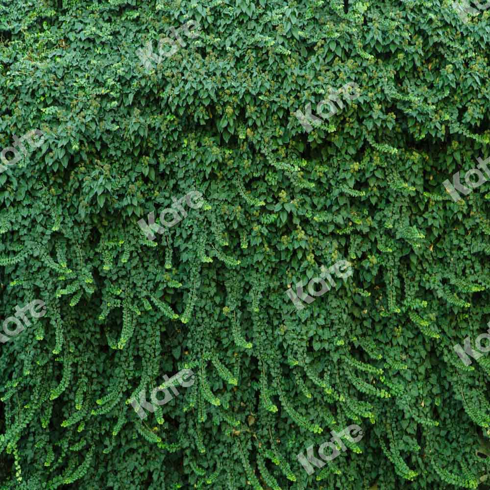 Kate Sommer Wand Hintergrund Grüne Blätter Hochzeit von Chain Photography - Kate Backdrop.de